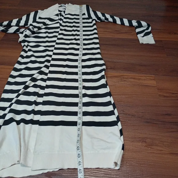 diane von furstenberg carlisle silk blend striped longline cardigan - Picture 9 of 15